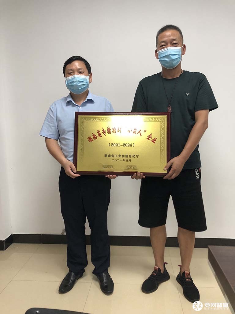 2021年湖南江海獲評“小巨人”企業(yè)稱號！